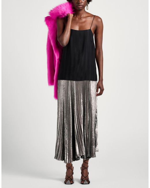 Momoní Gray Charcoal Maxi Skirt Polyester