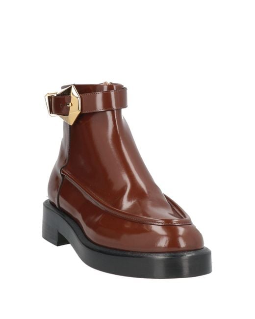 Alberta Ferretti Brown Ankle Boots