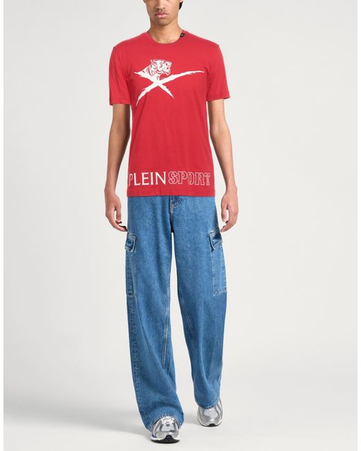 Philipp Plein Red T-shirt for men