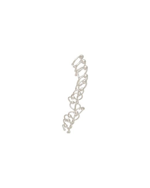 DSquared² White Single Earring Brass