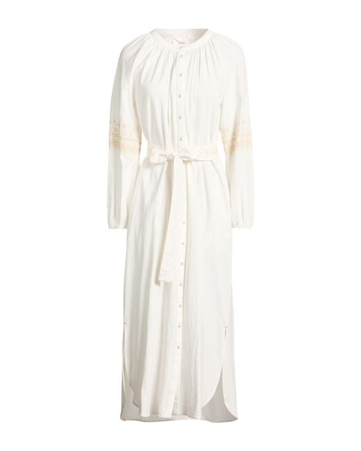 Xirena White Ivory Midi Dress Cotton