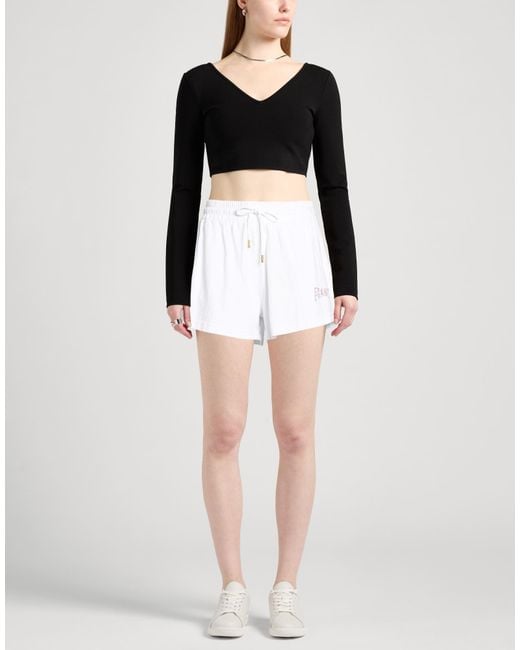 Sandro White Ivory Shorts & Bermuda Shorts Cotton