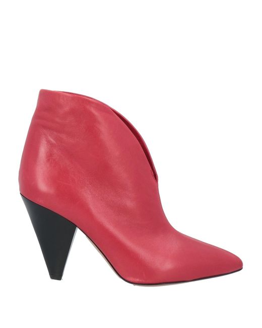 Isabel Marant Pink Ankle Boots Lambskin