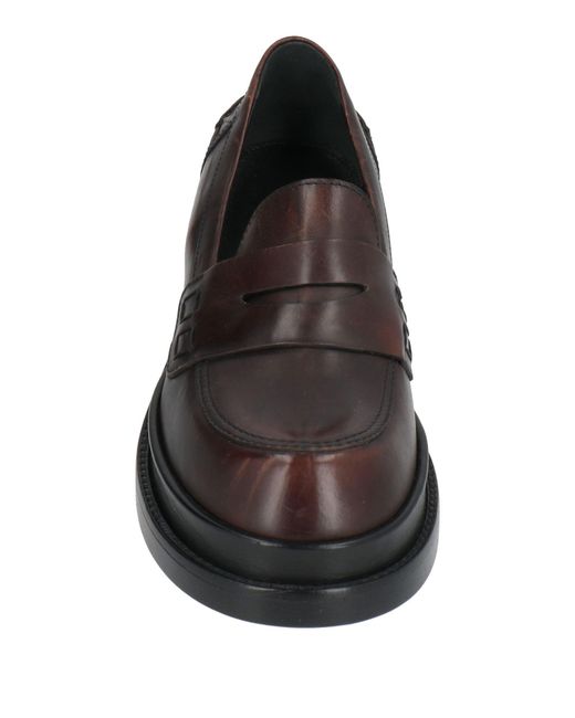 Premiata Black Dark Loafers Leather