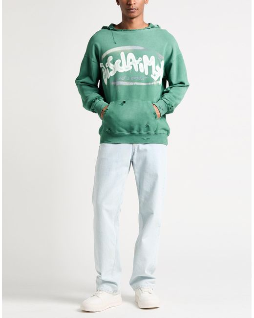 DISCLAIMER Green Sweatshirt for men