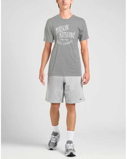 Maison Kitsuné Gray T-shirt for men
