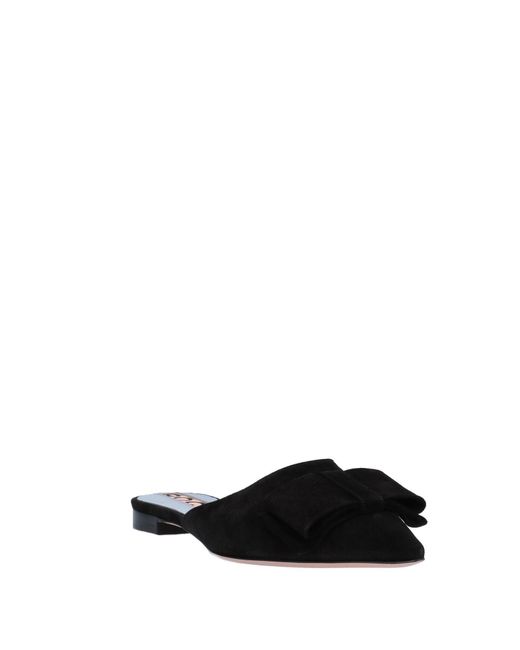Rochas Black Mules & Clogs Leather