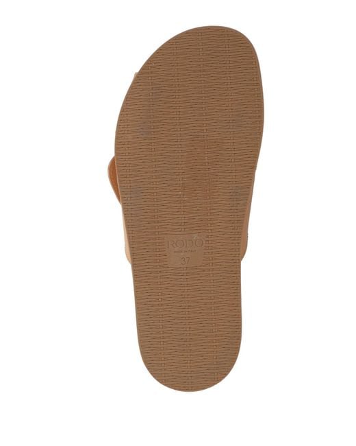 Rodo Brown Sandals Leather