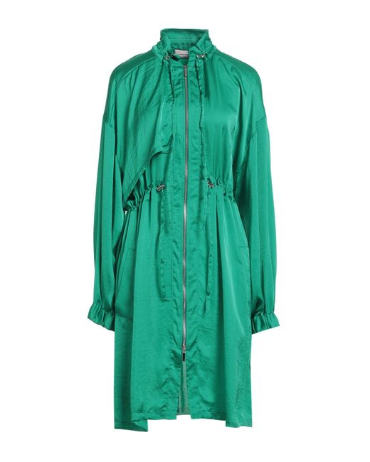 Twenty Easy By Kaos Green Overcoat & Trench Coat