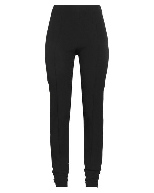 Semicouture Black Pants Polyester, Elastane