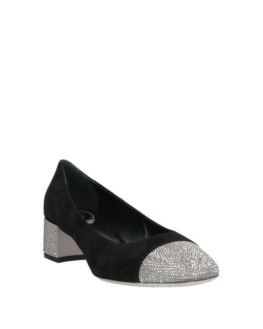 Rene Caovilla Black Pumps Leather