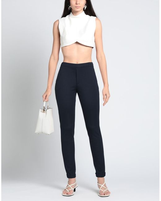 1 One Blue Midnight Pants Viscose, Polyamide, Elastane