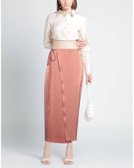 Nanushka Pink Maxi Skirt