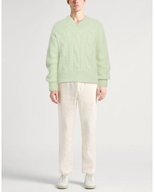 Jil Sander Green Sweater Mohair Wool, Alpaca Wool, Polyamide, Wool for men