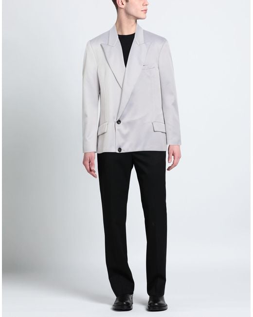 FEDERICO CINA Gray Light Blazer Polyester for men