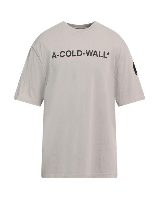 A_COLD_WALL* Gray Light T-Shirt Cotton for men