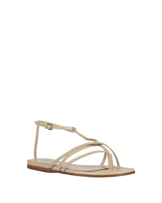 Palm Angels Natural Thong Sandal Leather