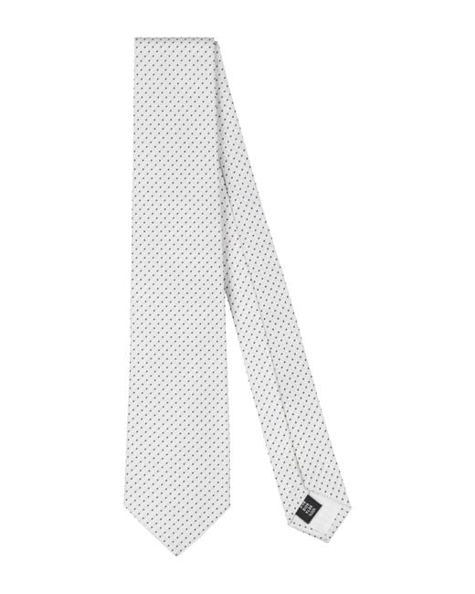 Tagliatore White Ties & Bow Ties Silk for men