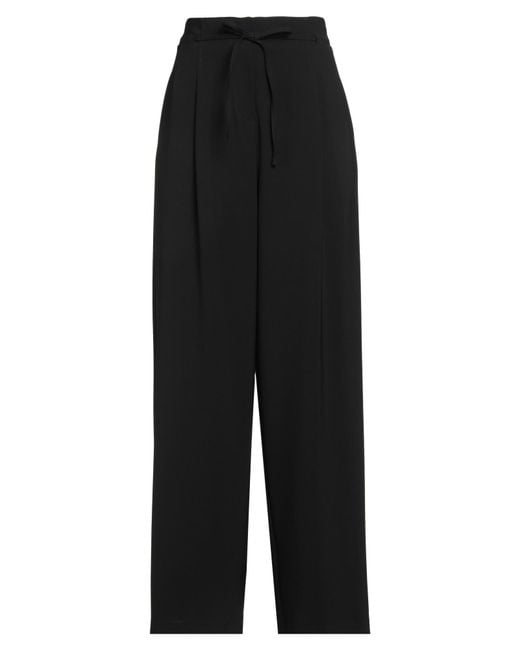 Alpha Studio Black Pants Polyester, Elastane