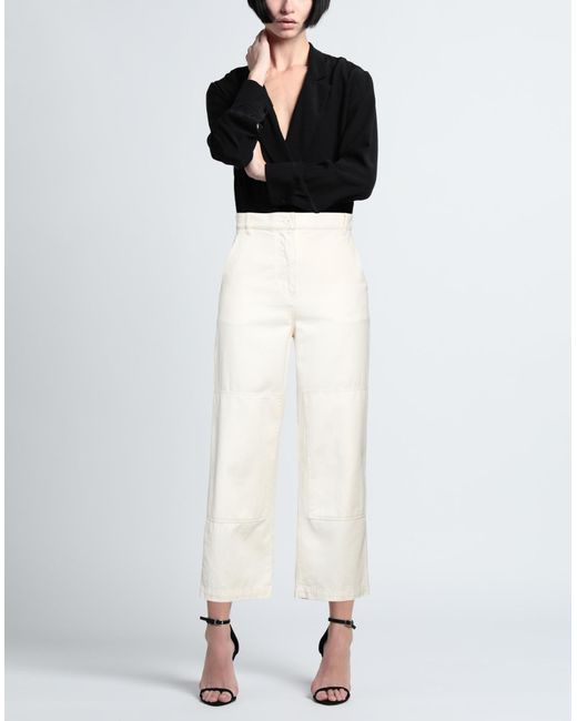 Weekend by Maxmara White Denim Trousers