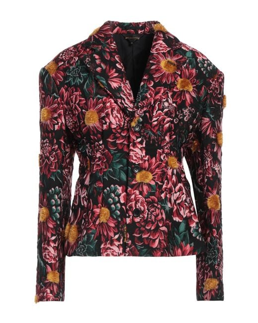 Comme des Garçons Red Blazer Polyester, Nylon