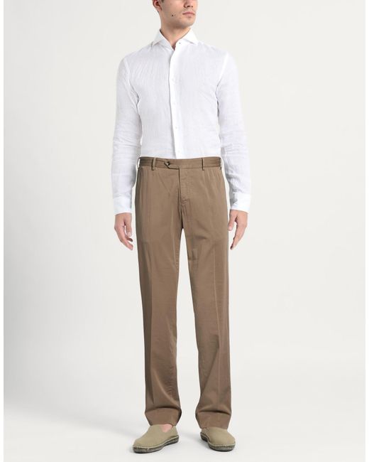 PT Torino Natural Pants Cotton, Silk, Elastane for men