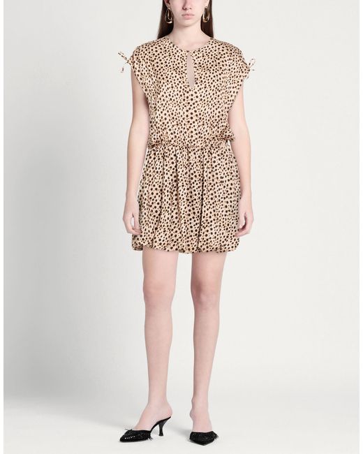 Please Natural Mini Dress Polyester