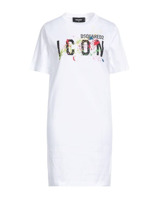 DSquared² White Mini Dress