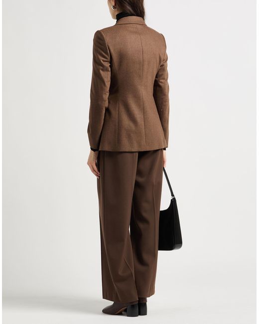 Max Mara Brown Blazer Virgin Wool, Cashmere, Elastane