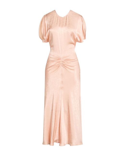 Victoria Beckham Pink Blush Maxi Dress Viscose, Acetate