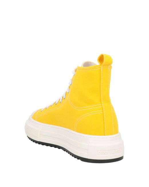 DSquared² Yellow Trainers for men