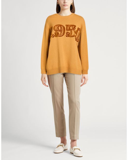 Max Mara Orange Sweaters