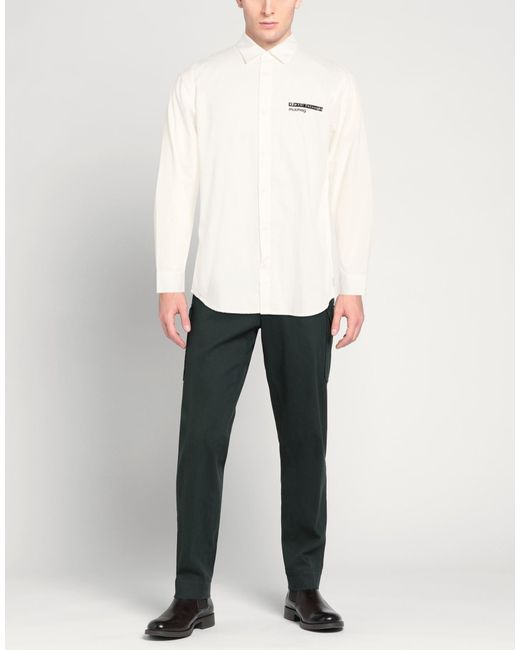 ARMANI EXCHANGE White Shirt Cotton for men
