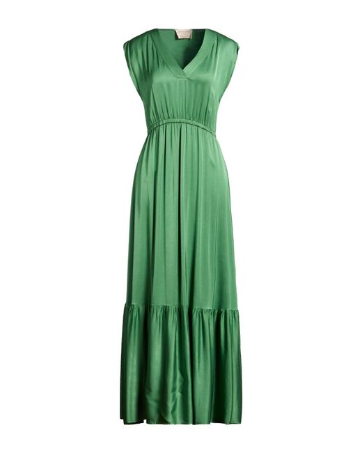 Kaos Green Maxi Dress Viscose