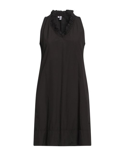 European Culture Black Mini Dress