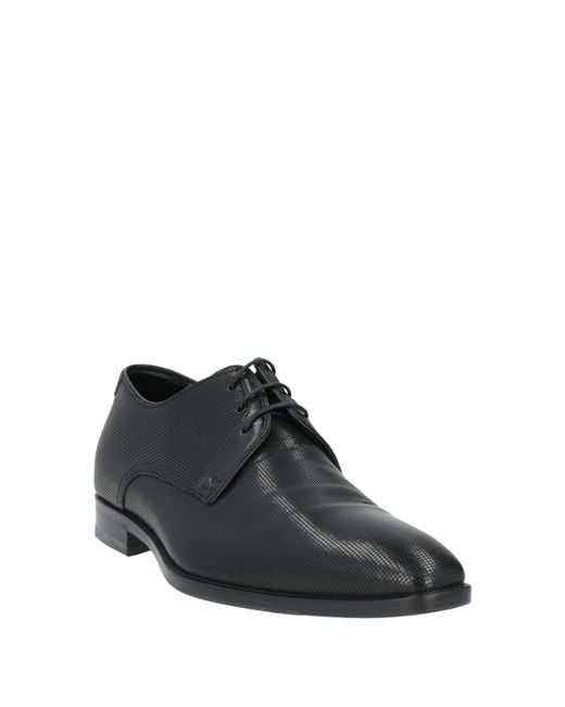 Boss Black Lace-Up Shoes Leather for men