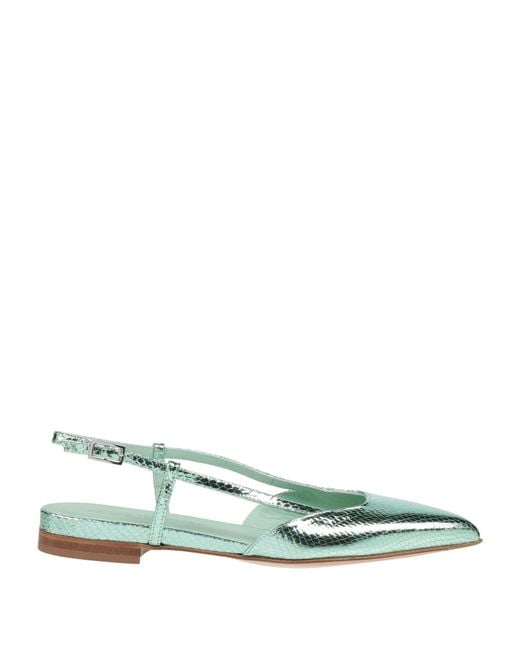 Sergio Levantesi Green Ballet Flats