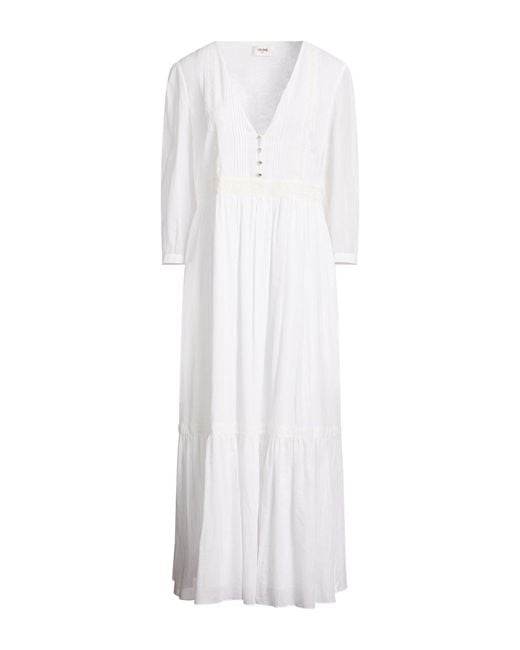 Céline White Maxi Dress Cotton