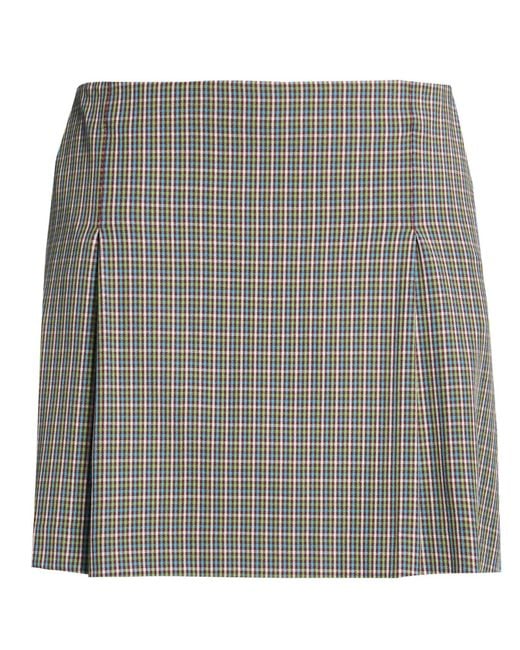 Tory Burch Gray Mini Skirt Polyester, Elastane