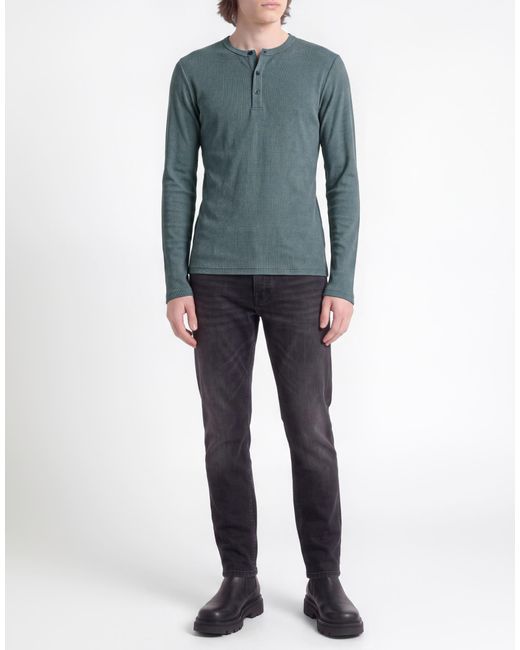Rag & Bone Blue Deep T-Shirt Viscose, Elastane for men