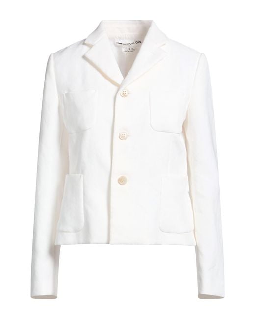 Comme des Garçons White Blazer