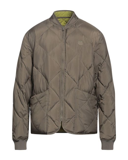 KENZO Gray Down Jacket for men