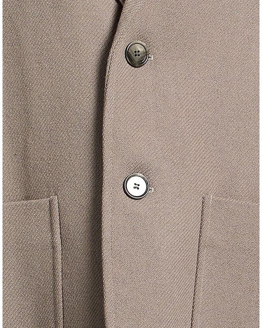 AMI Brown Coat Virgin Wool, Polyamide for men