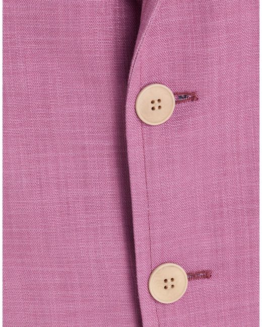 Strellson Purple Blazer Viscose, Polyester, Elastane for men