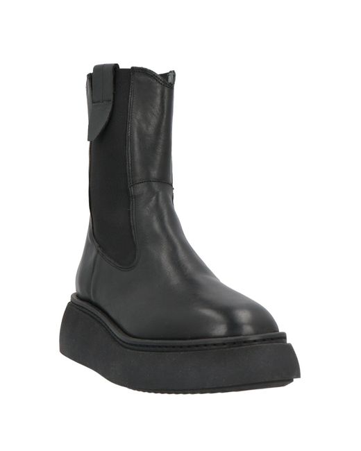 Janet & Janet Black Ankle Boots Calfskin