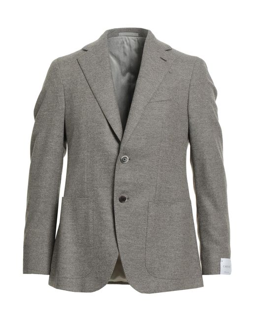 Caruso Gray Blazer Wool for men