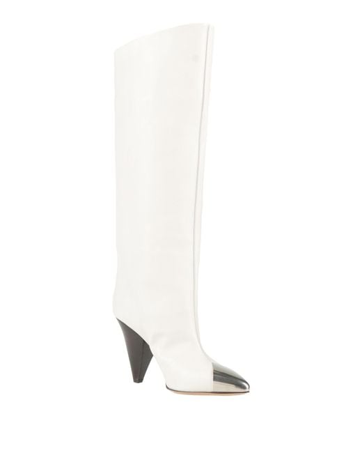 Isabel Marant White Boot Leather