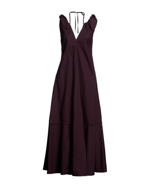Erika Cavallini Semi Couture Purple Maxi Dress