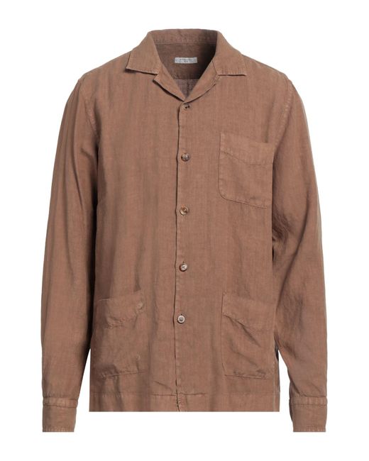 Boglioli Brown Jacket Linen for men