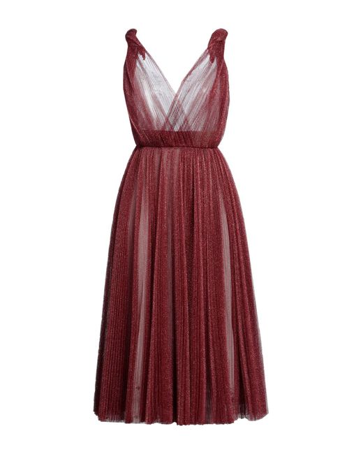 Dolce & Gabbana Red Midi Dress